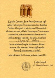 Testimonium 2011 Cammino Protomartiri